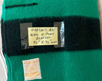 Hudson's Bay wool blankets......