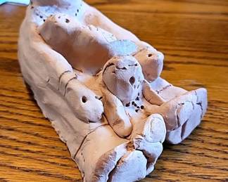Primitive Story Teller Clay Pottery 