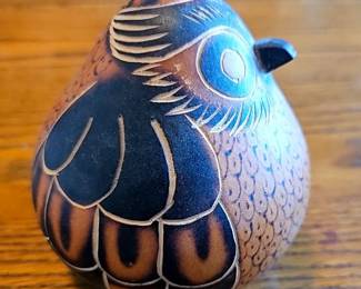 Carved Gourd Bird 