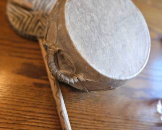 Handmade Native Drum & Rattle 