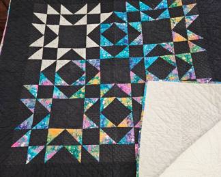 Hand Quilted Lap Blanket, 47 x 47 