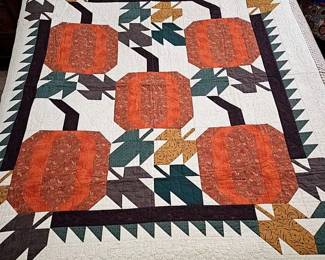 Autumn Hand Quilted, 59 x 65