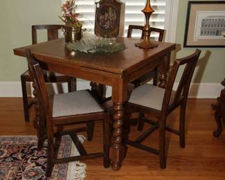 BARLEY TWIST OAK PUB TABLE