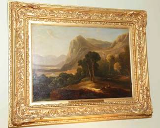 OIL ON BOARD - B. 1778 REV. JOHN THOMPSON H.R.S.A. (DUDDINGSTON) D. 1840
