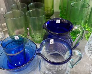 Drinking and wine glasses, vintage drinkware
Mexican martini glasses