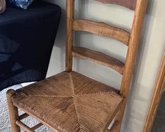 Antique highback chair