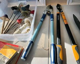 Landscaping tools, outdoor decor