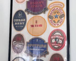 Beer label and coaster collection