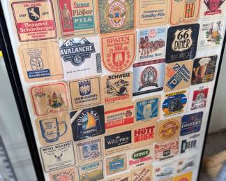 Beer label and coaster collection