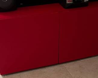 Red cabinet like brand new 225.00 only