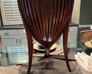 Vintage Hardwood and Brass Ice Bucket