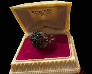 Antique 14K GOLD Ring with Natural Sapphires