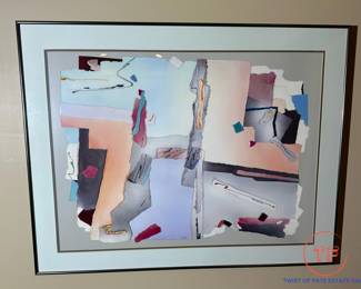 OCHOCKI Mixed Media Collage Paper Framed Art