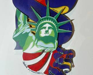 "America" Mixed Media by MORDECHAI N ROSENSTEIN