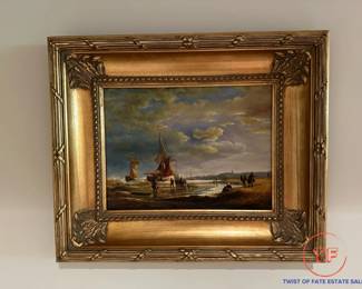 Original Oil on Canvas in Gold Gilt Frame
