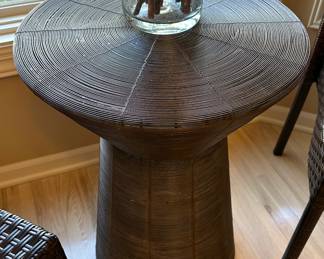 Vintage IRON Wire Hourglass Accent Side End Table