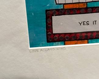 SHERRY WILLIAMSON "Love Always Win" Art Print