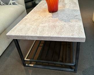 Rectangular Travertine Stone Coffee Table