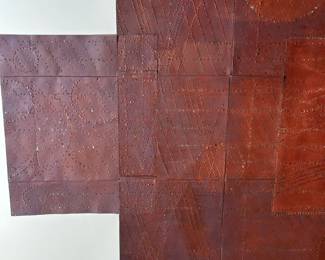 SIGNE STUART "Gemini" Acrylic on Sewn and Punctured Paper