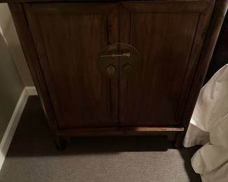 Chinese Two Door Cabinet with Brass Lock