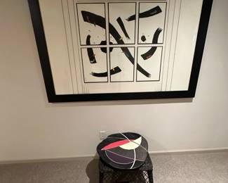 DENISE SKINNER "No Pane No Gain" Mixed Media Framed Art