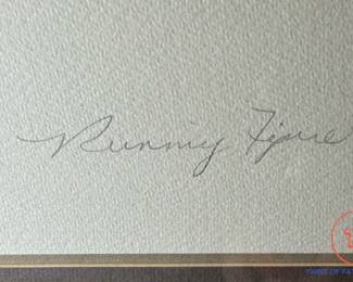 JEAN NANTAIS Signed Limited Edition Etching "Running Figure" 115/250
