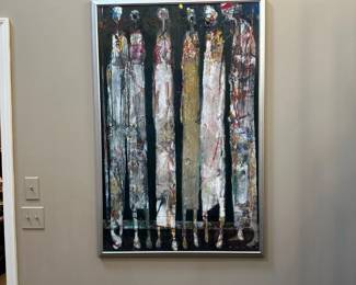 "Meeting Place" Oil on Panel by LARRY ROOTS