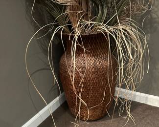 Large Wicker Basket with Floral Display