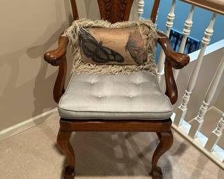 Antique Hand Carved Armchair
