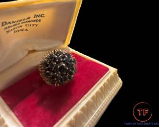 Antique 14K GOLD Ring with Natural Sapphires