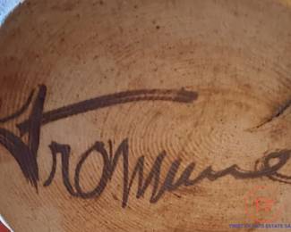 Large Signed Pottery Vase