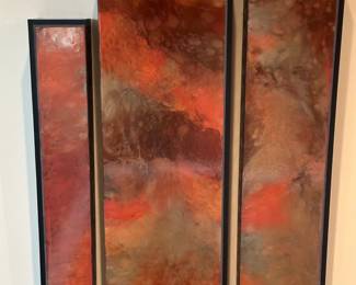 "Desert" Painting, Polyurethane, Raw Pigment, and Marbelino Clay on Panel by JUSTIN BELLER