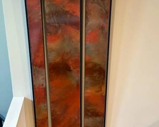 "Desert" Painting, Polyurethane, Raw Pigment, and Marbelino Clay on Panel by JUSTIN BELLER