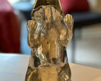 Vintage 1978 ARTHUR COURT Frog Pitcher with Green Stone Eyes