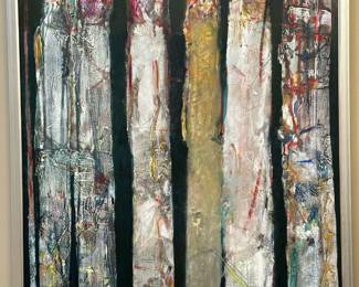 "Meeting Place" Oil on Panel by LARRY ROOTS