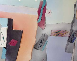 OCHOCKI Mixed Media Collage Paper Framed Art