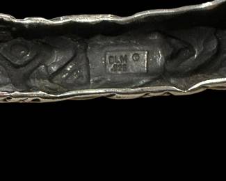 Handmade DLM Sterling Silver with Turquoise Accent Cuff Bracelet by DIAN MALOUF