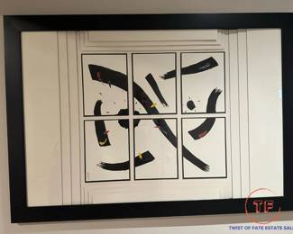 DENISE SKINNER "No Pane No Gain" Mixed Media Framed Art