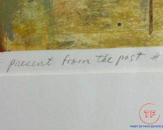 RON POKRASSO "Present from the Past #1" Mixed Media on Paper