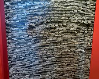 "Newspaper" Acrylic and Paper on Canvas by LUANN MATTHIES