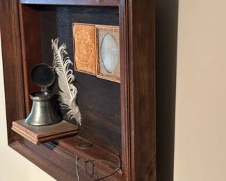 Family Heirloom Shadow Box Display with Tin Type
