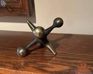 Vintage Jax Brass Book End