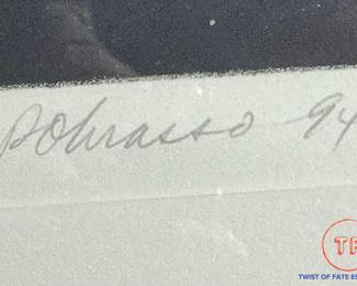 RON POKRASSO "Present from the Past #1" Mixed Media on Paper