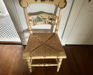 L. Hitchcock Chair. Christmas 1981 Limited Edition