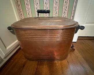 Copper Boiler w/ Lid and Spout