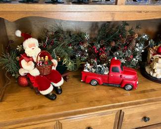 HOLIDAY AND RED TRUCK DECOR