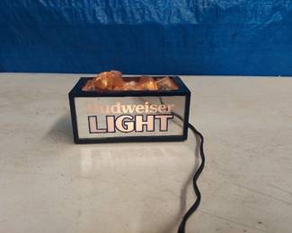 Lighted Budweiser Light Bar Top Sign