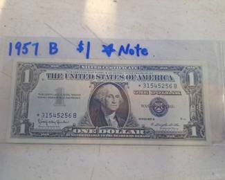 1957 B One Dollar Silver Certificate Star Note