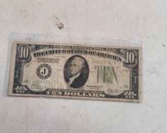 Series 1928 10 Dollar Note