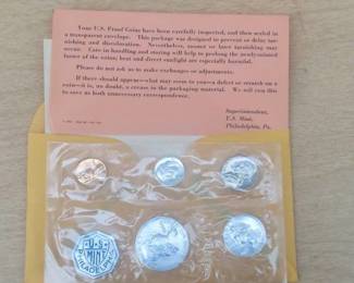 1960 US proof set - Silver dime, quarter, half dollar